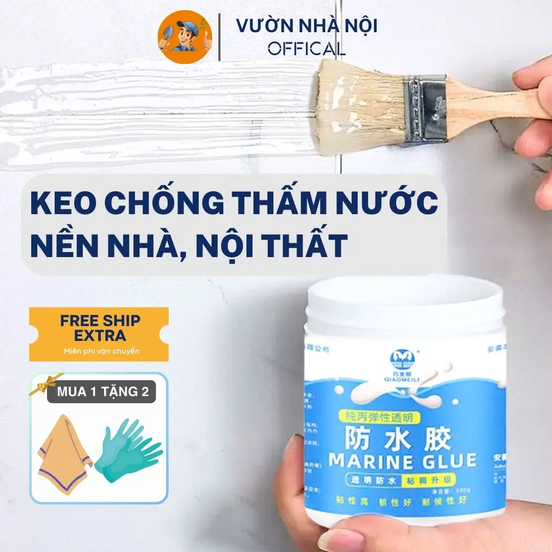 Sơn Chống Thấm Nước Trong Suốt - Chống Thấm Nền Gạch - Nhà Vệ Sinh - Tường Nhà - Cửa Sổ - 300gr