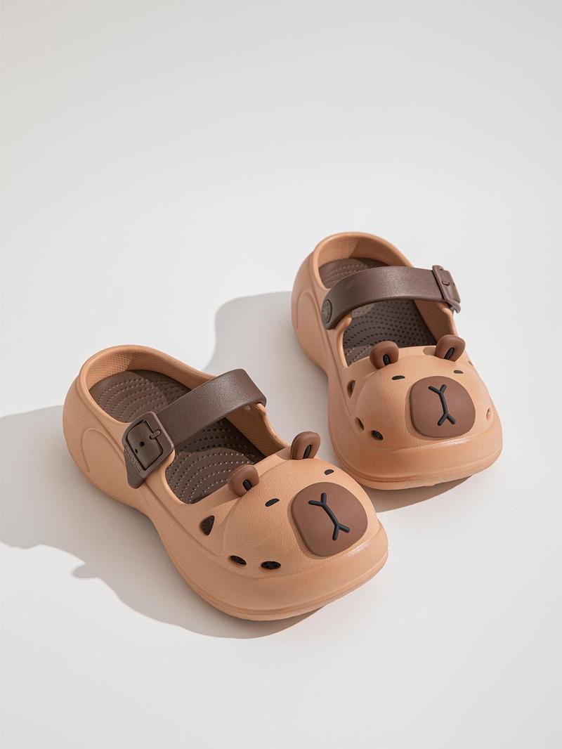 Product Introduction of Women's Cute Cartoon Design Slides, Casual Comfortable Home Slippers, Thick Sole Non-slip Slippers for Indoor & Outdoor Wear, Girl 6