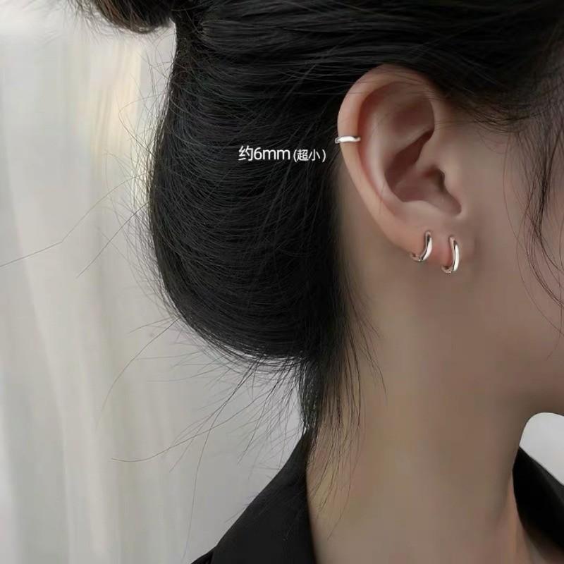 Product Introduction of Simple Earrings Fashion Simple round Earring Ear Clip Korean Fashion Earrings Accessories Gift 2