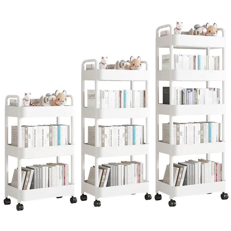 (4026-WHITE)BG-Kệ Nhựa Đa Năng 3-4-5 Tầng ,Xe Đẩy Đa Năng  ,Có Bánh Xe Làm Kệ Đựng Đồ Mẹ Bé Kitchen ke  dung  đồ  gia  dụng kệ  để  đồ  thông  minh kệ  đựng  đồ  đa  năng  cho  em  bé kệ  để  gia  vị  nhà  bếp