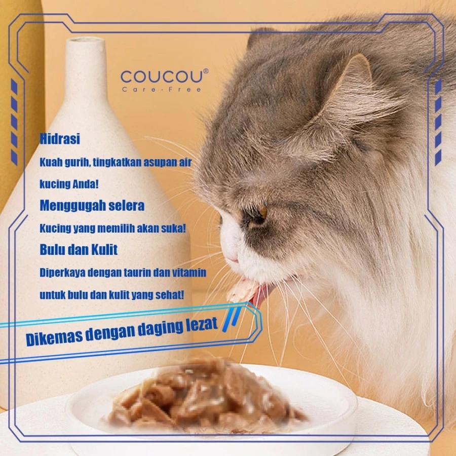 Wet Food Premium COUCOU Pouch 85gr ( Makanan Kucing Basah)