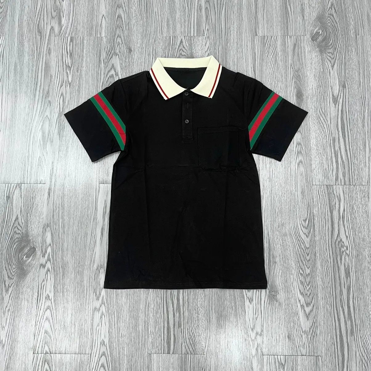 Áo Polo Phối Màu Đủ Màu PL24 Cho Anh Trai Menswear Có Cổ Tay Ngắn