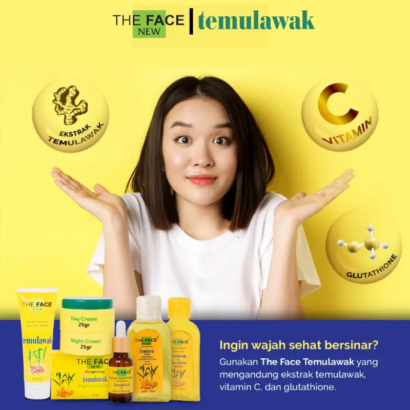 THE FACE Temulawak Brightening Soap 40gr Mencerahkan Niacinamide Vitamin Pencerah 5