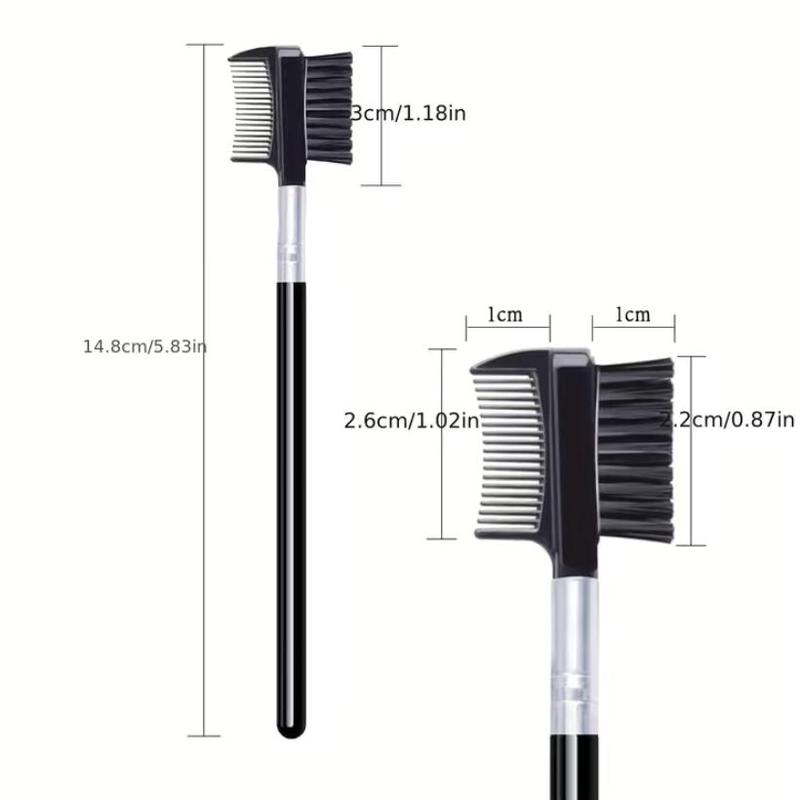 Travel Eye Makeup Tool Kit, 16pcs Eyelash Curling Tool Set Including Eyelash Curler & Eyebrow Brush & Eyelash Comb & Eyelash Separator & Replacement Pad 7
