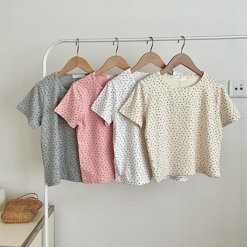 Áo thun hoa nhí dáng babytee hàng qc siêu cute