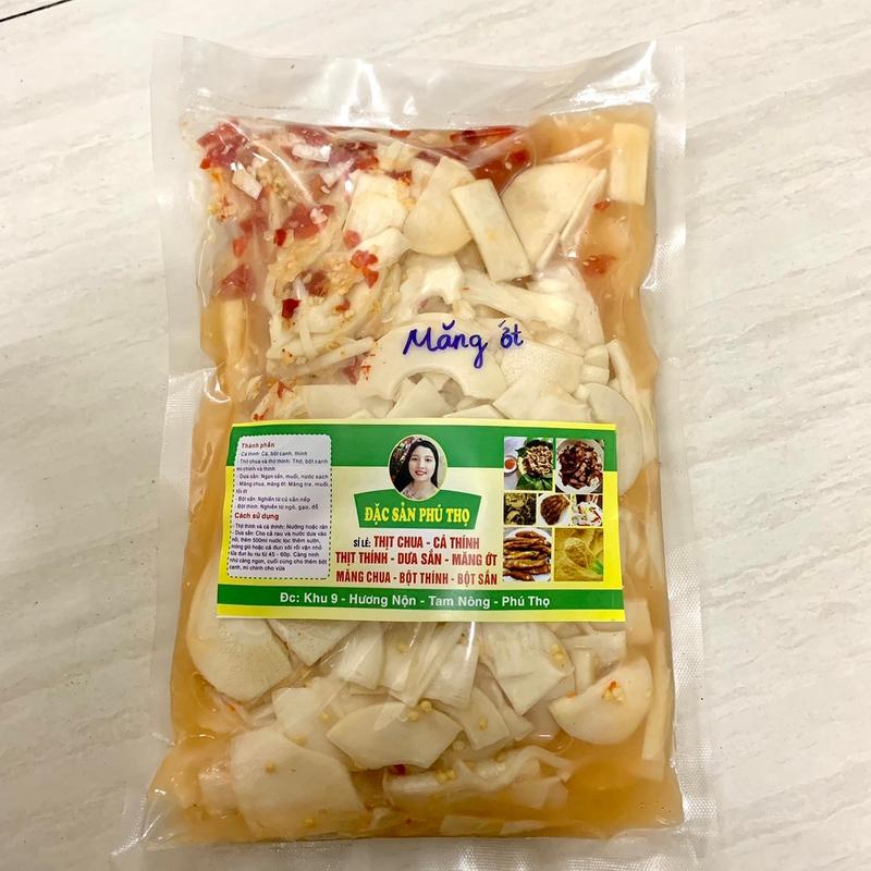 Măng tre ngâm ớt Phú thọ. Có hút chân không