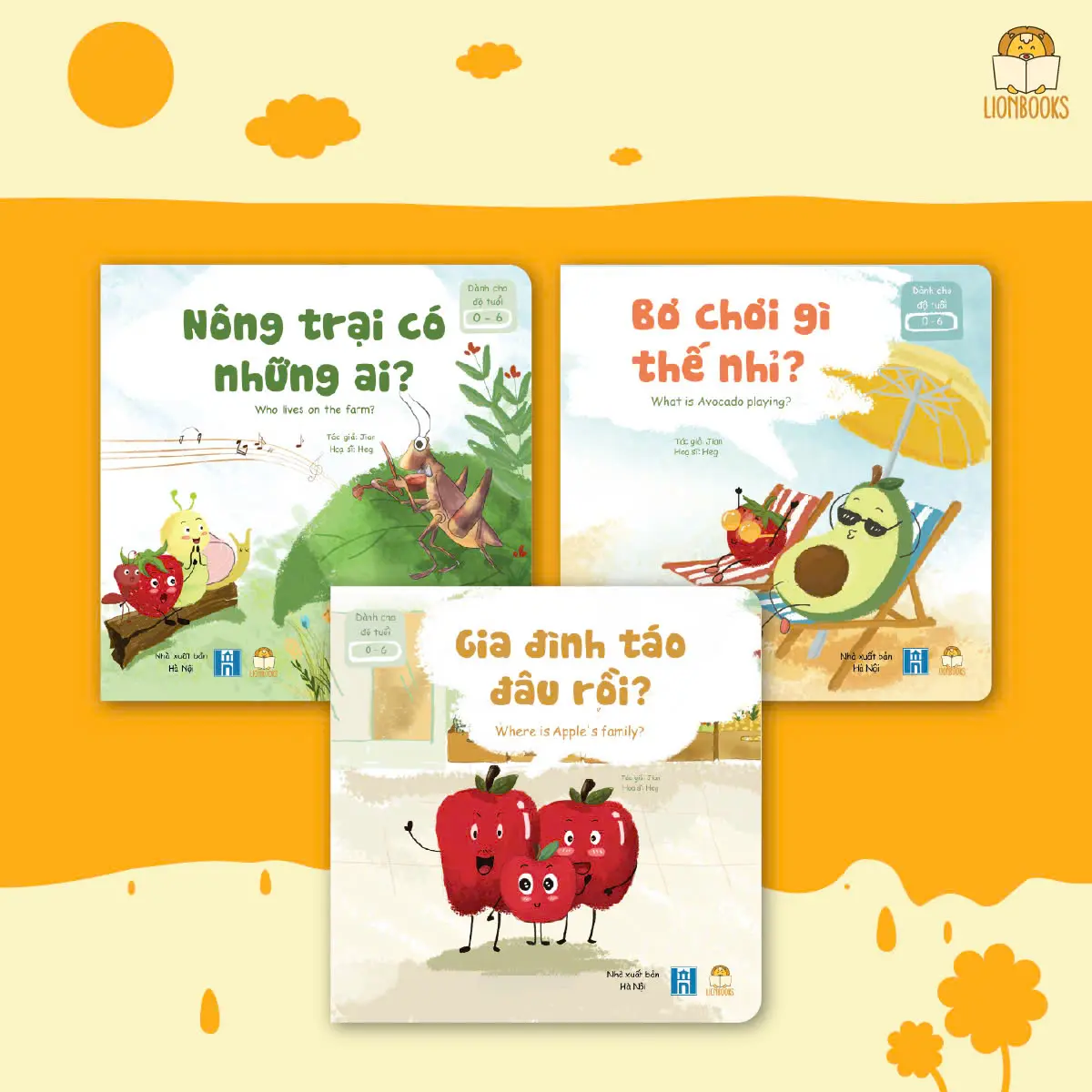Sách - Bộ Chu du cùng những người bạn thú vị 3 cuốn - Song ngữ Việt/Anh - Lionbooks