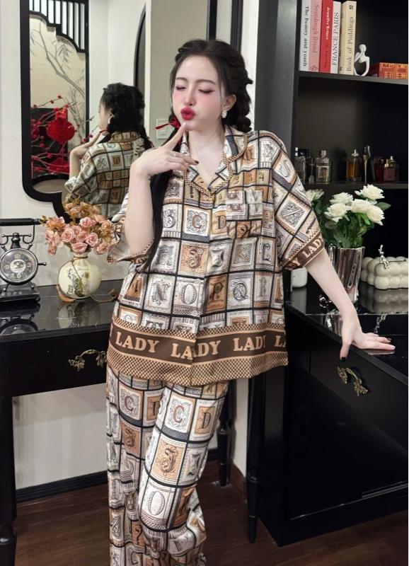 Product Introduction of Đồ Bộ Nữ Pijama Cánh Dơi Lady _ Size 45_68kg. Chất Vải Lụa Latin Mềm Mát . Quần Dài 95cm Có Túi 14