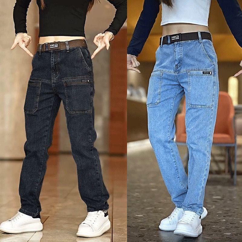 Product Introduction of Fashion men's work jeans, casual multi-pocket straight pants, thin stretch pants 1