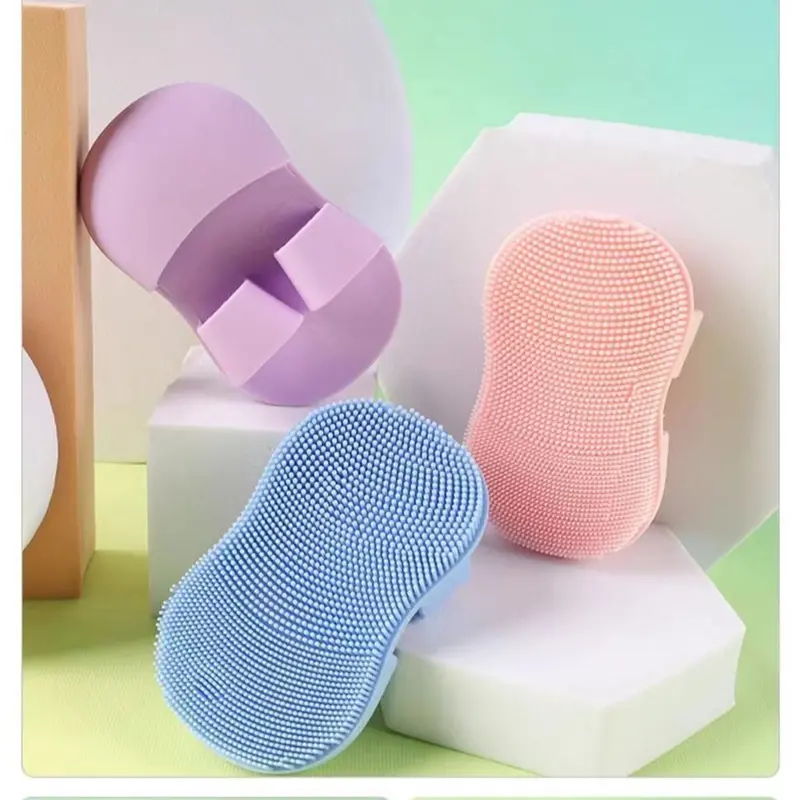 Cọ Rửa Mặt Ngón Tay Cọ Rửa Mặt, Kích Thước Nhỏ, Chất Liệu Silicon Mềm, Thích Hợp Để Tẩy Trang Và Làm Sạch Da Mặt, Đầu Bút Mát Xa, Có Thể Dùng Để Loại Bỏ Mụn Đầu Đen Và Mụn Trứng Cá, Lý Tưởng Để Sử Dụng Tại Nhà 1