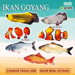 Mainan Anak Ikan Goyang Bergerak Tepuk Bayi Tidiur Pukpuk Uget Kado Anak Lucu Unik Boneka Koi Arwana Mas Nemo