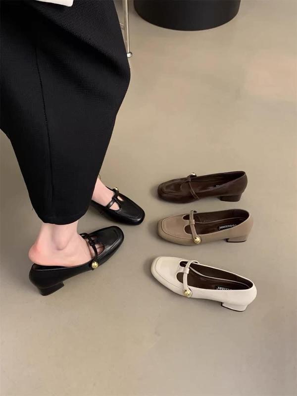 Giày búp bê nữ đế 3P basic da mềm   ( GC100) fom to