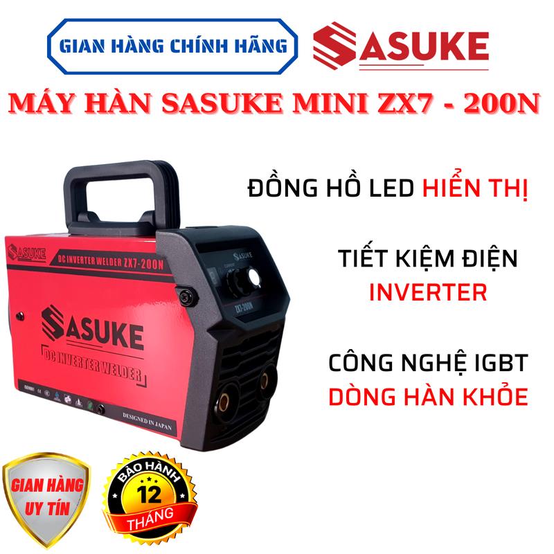 Máy hàn mini Sasuke ZX7 - 200N máy hàn điện tử chuyên que 2.5-3.2ly đồng hồ led hiển thị chuyên gia đình và thợ