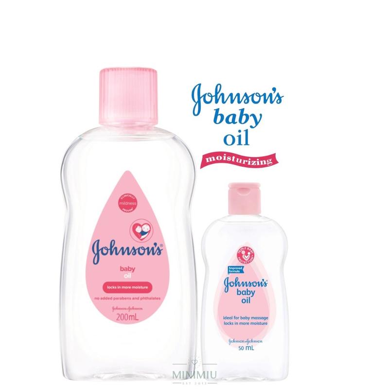Dầu massage cho bé JOHNSON Baby Oil 200ml - 50ml / Dầu mát xa dưỡng ẩm da cho trẻ em sơ sinh