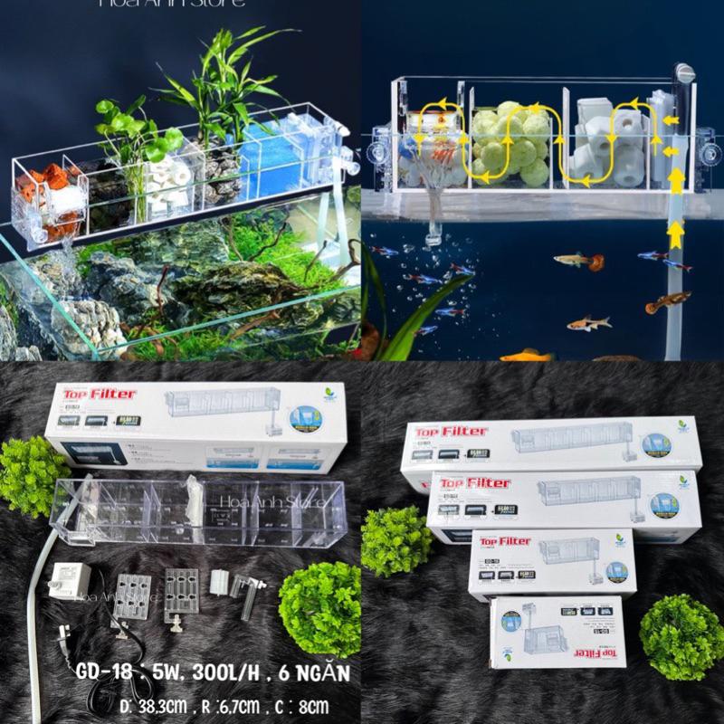 Lọc Thác Tích Hợp Máy Bơm Jeneca - Có Nhiều Ngăn Chứa Vật Liệu Lọc - Kiểu Dáng Đẹp