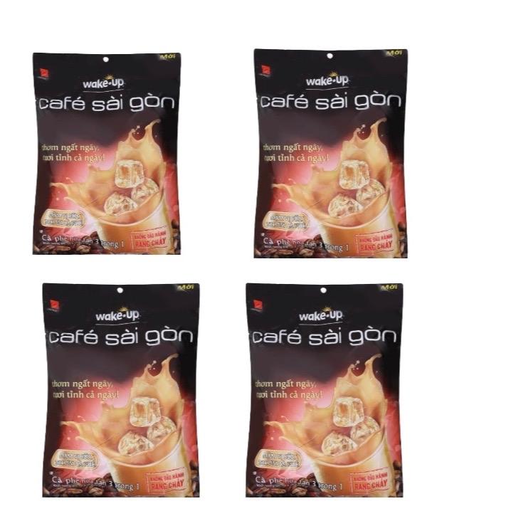 4 Túi Cà Phê Sữa Wake Up Sài Gòn ( 24 Gói * 19g ) Coffee chapman  n4 cà  phê nescafe  original set  cafe ca  cafe  sữa renew  coffee