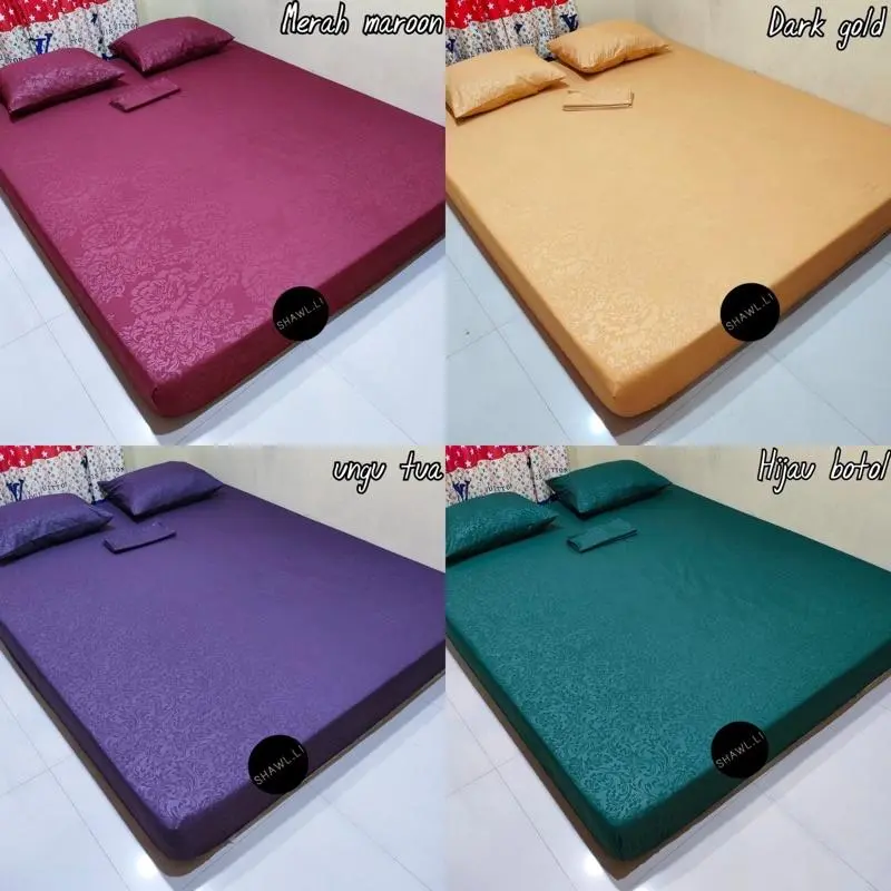 SPREI EMBOS POLOS HOMEMADE MURAH Bantal Guling Karet Katun