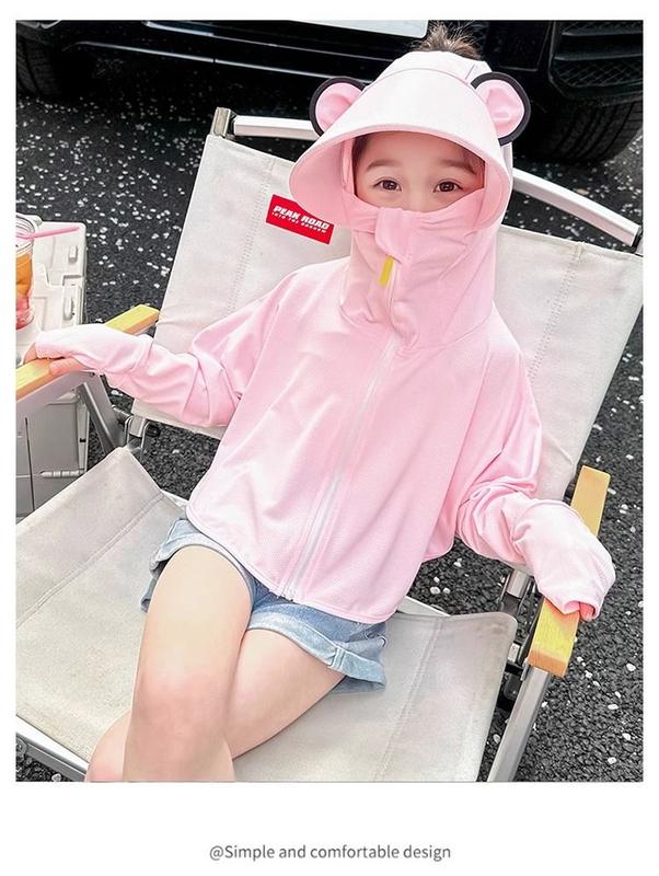 Product Introduction of Children's Cape Sun Protection Clothing Summer Thin Girls' Ice Silk Sun Protection Clothing Baby Summer Fashionable Skin Clothing Children's Fashion 10