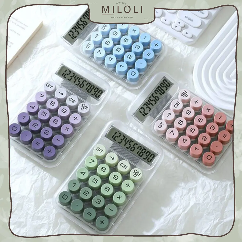 [MILOLI] MECHANICAL PUSHBUTTON CALCULATOR Desain Large Minimalis ...