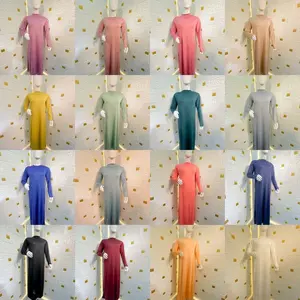HALIMAH - Inner Dress Manset Dalaman Gamis Kaftan Lengan Panjang Polos Strech Allsize