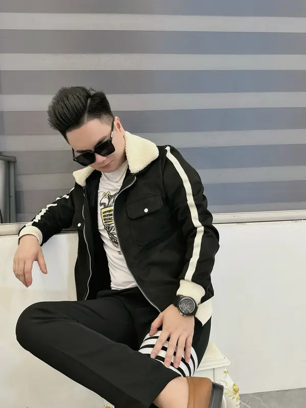 Áo khoác nam da lộn lót lông mùa đông - Menswear Jacket 2