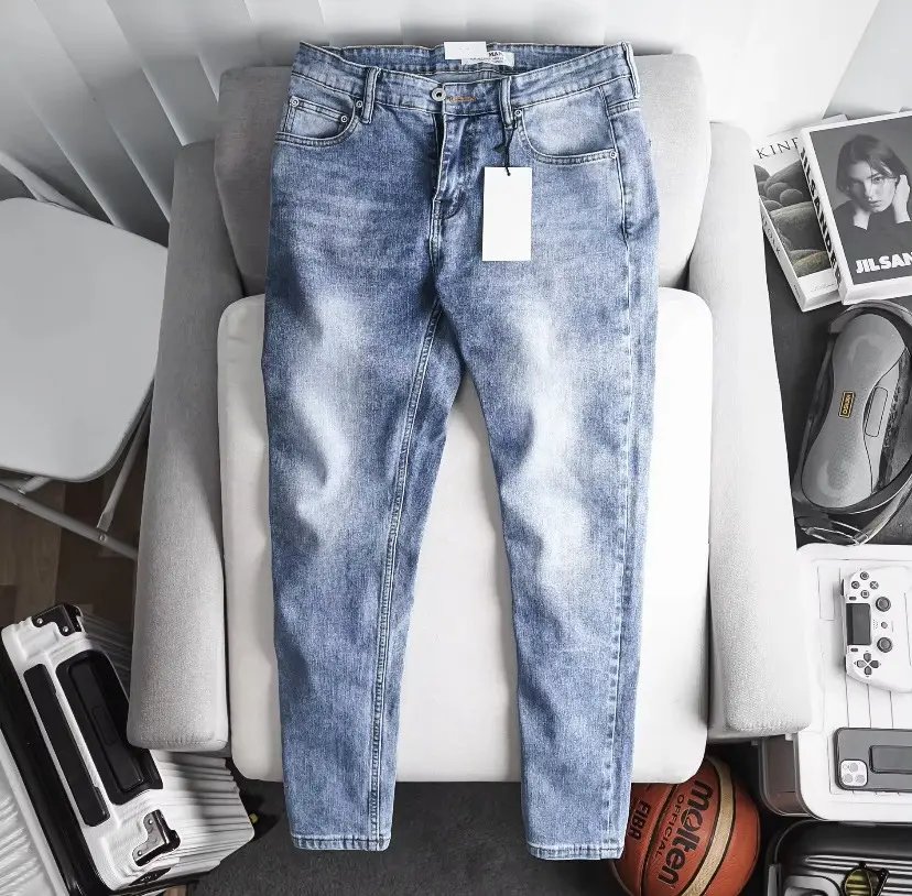 Quần Jean Nam Xanh Bạc Co Giãn Tốt Mẫu Mới vải dày mềm Cotton Pants Có Túi MS2829- Pants Menswear