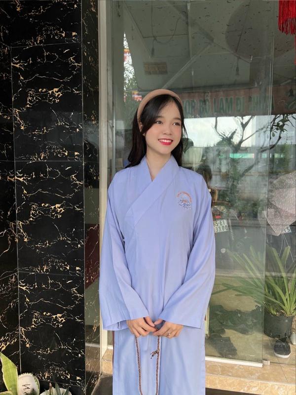  Áo tràng phật tử Áo tràng lễ phật nam nữ vải kate silk 