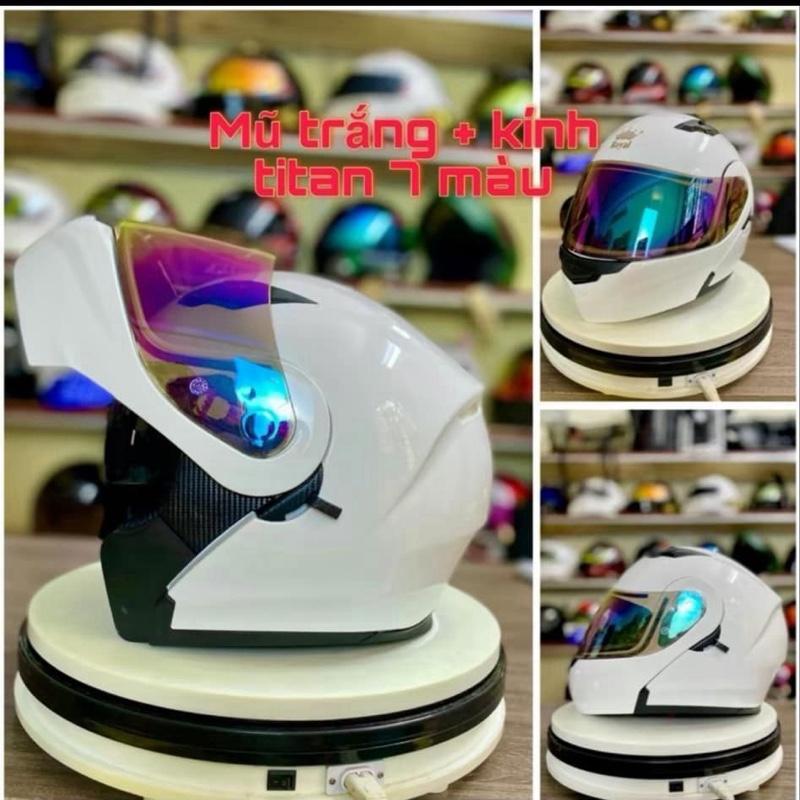 Royal Mũ bảo hiểm lật hàm M179 trắng 2 kính hlmet thiết kế đẹp mắt và an toàn cho người sử dụng