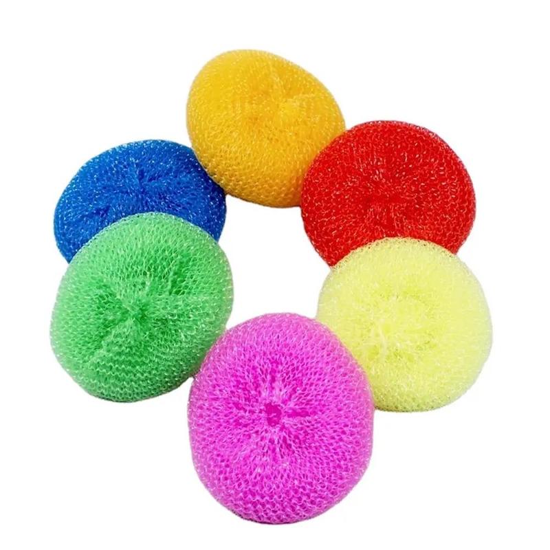 Product Introduction of Pot Brush Dishwash Ball Kitchen Pot Brush Artifact Cleaning Ball Plastic Steel Wire Ball 21