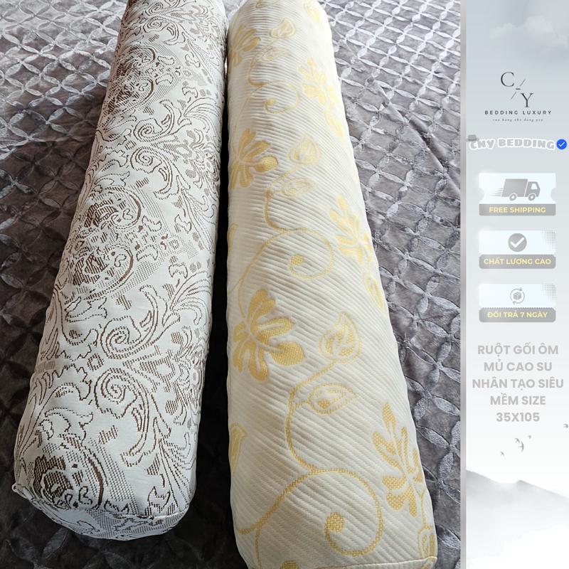 Ruột Gối Ôm Hoàng Gia Siêu Mềm Siêu Đẹp Mủ Cao Su Cao Cấp Kích Thước 35x100 Cnybedding 0