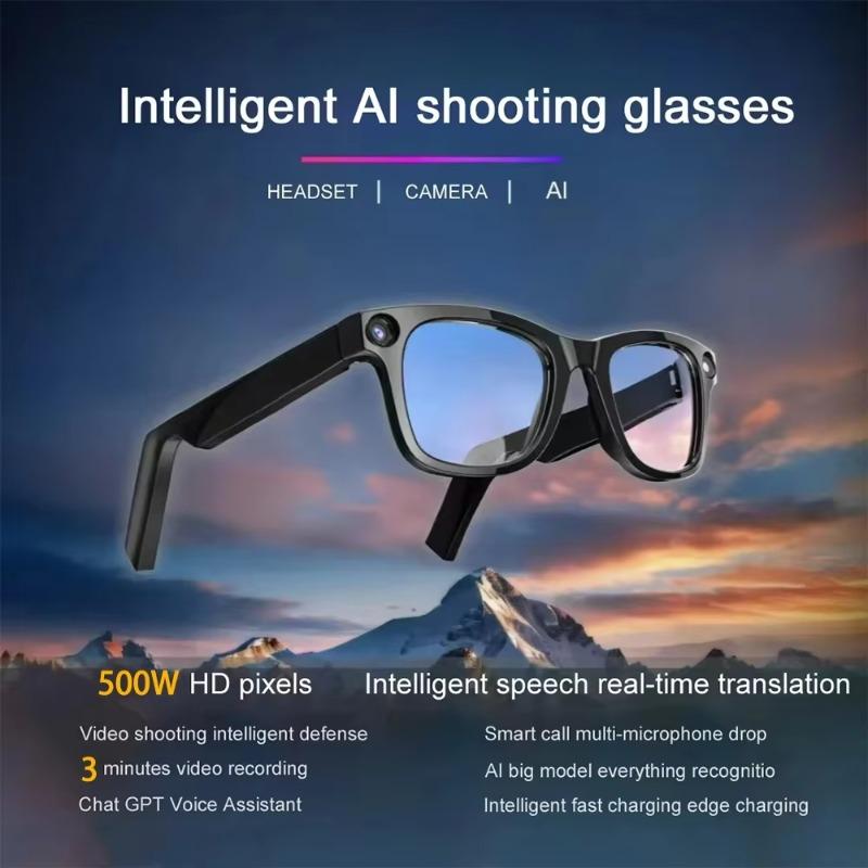 M01PRO Smart Glasses with Camera 8 Mega-Pixel Wifi Voice Wake-up Music Playback  Smart Glasses Wifi AI Camera Glasses - Image 2