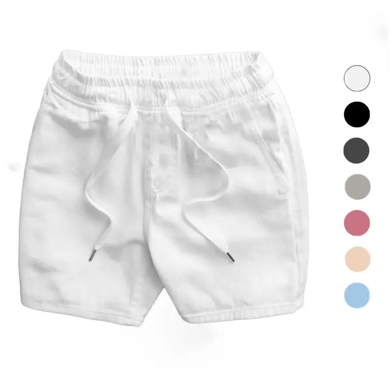 Quần short jean nam xanh bạc from trên gối 4