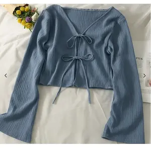 [ COD ] Atasan Wanita CARDI CANANI Knit April Lengan Panjang - ICONIC ID