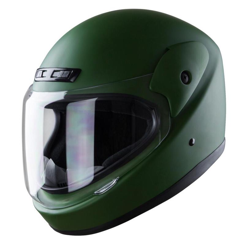 Mũ bảo hiểm fullface BKtec  - BK30 - Màu xanh lính nhám – Vòng đầu 57-59cm – Hàng chính hãng - Bảo hành 12 tháng