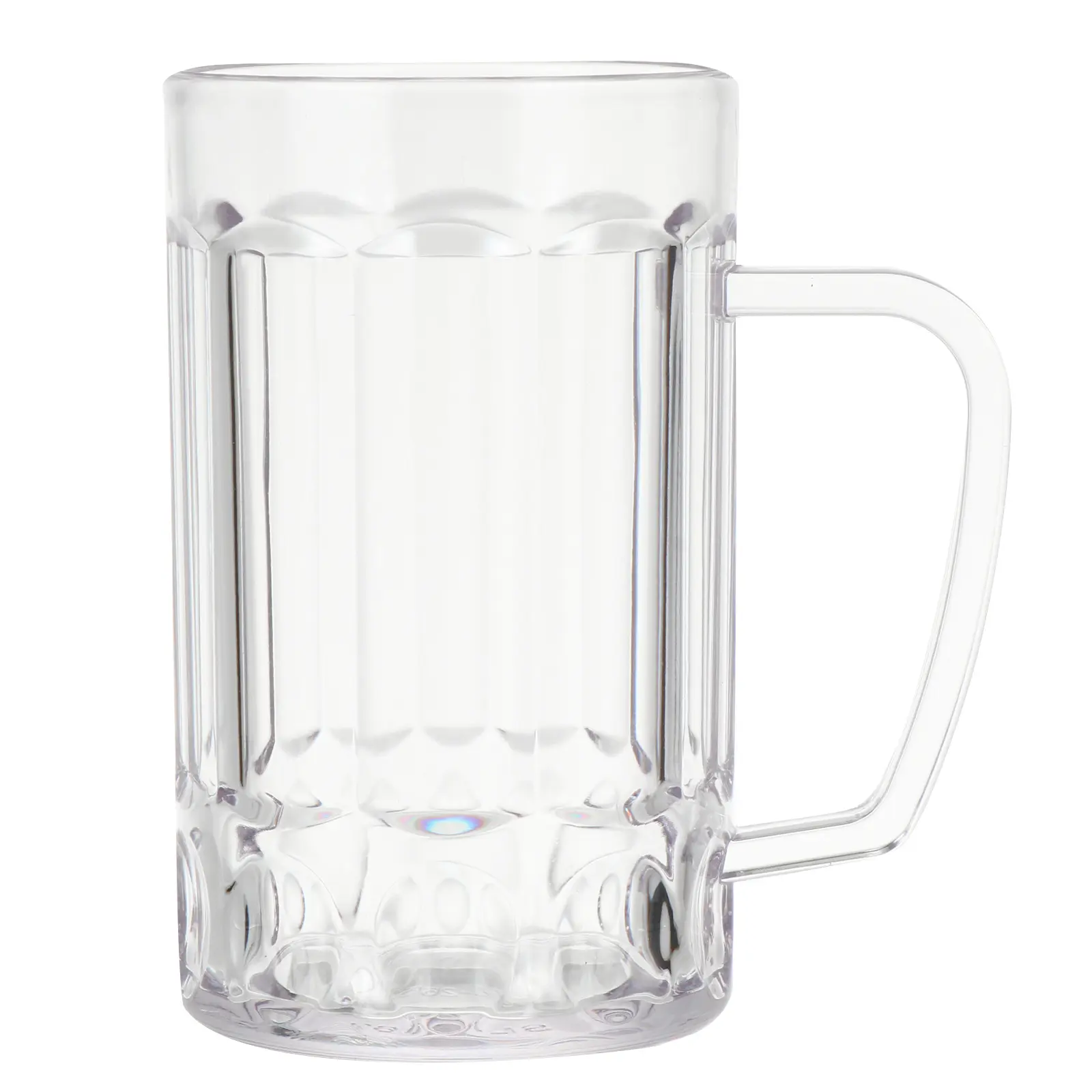 Transparent Beer Mug Party Drink Handlegrip Cup with Pub Drinking Glasses Water Acrylic Plastic Material 460 Ml