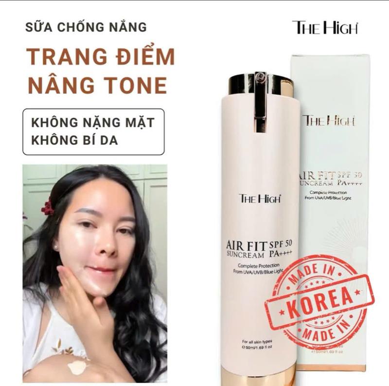 Kem Chống nắng trang điểm Dưỡng Trắng Giữ Tone tới 16h Hổ trợ Kiềm Dầu, Hạn chế bắt nắng