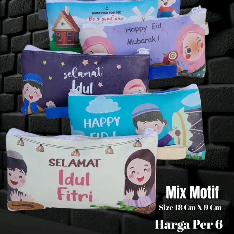 DOMPET POUCH RAYA SERIES DAPAT 6 PCS RANDOM MOTIF 4