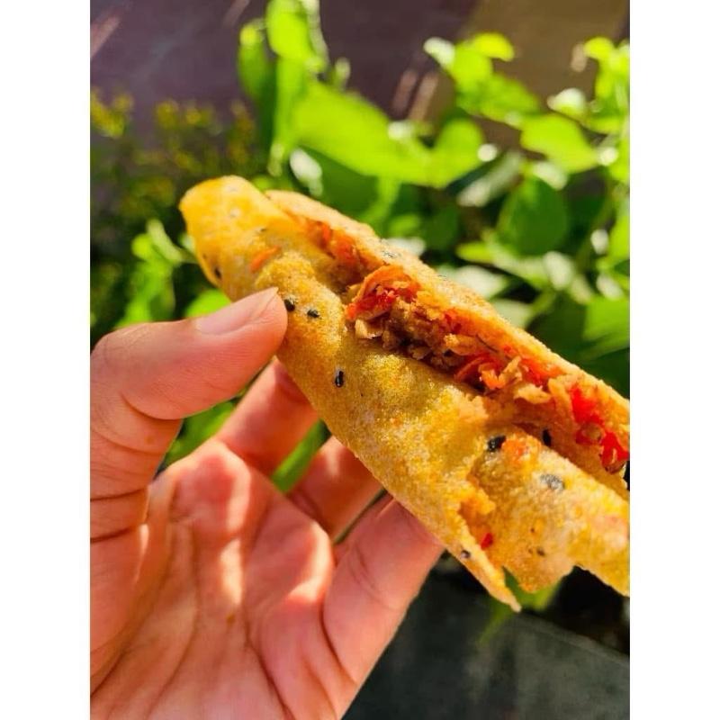 FULL TOPPING - 10 BÁNH TRÁNG NƯỚNG MẮM RUỐC NHÂN MUỐI TÉP CHÀ BÔNG HÀNH PHI ĐẶC SẢN PHAN RANG 4