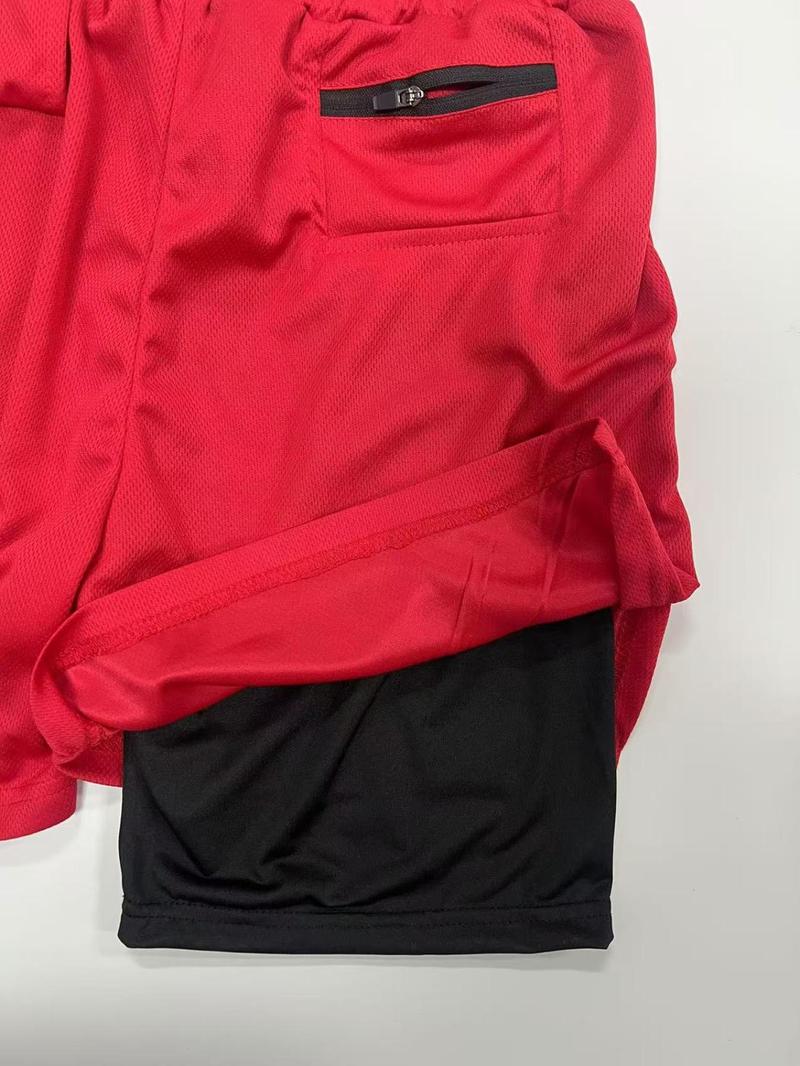 Product Introduction of Men's Graphic Print 2 in 1 Shorts, Quick Drying Breathable Fitness Workout Boxing Shorts, Athletic Performance Gym Shorts with Pockets 7