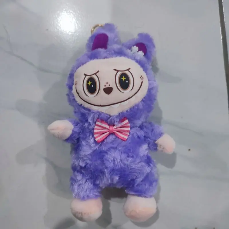 Gantungan kunci Boneka labubu the monsters FULLBODY bahan bulu lembut Tas 8