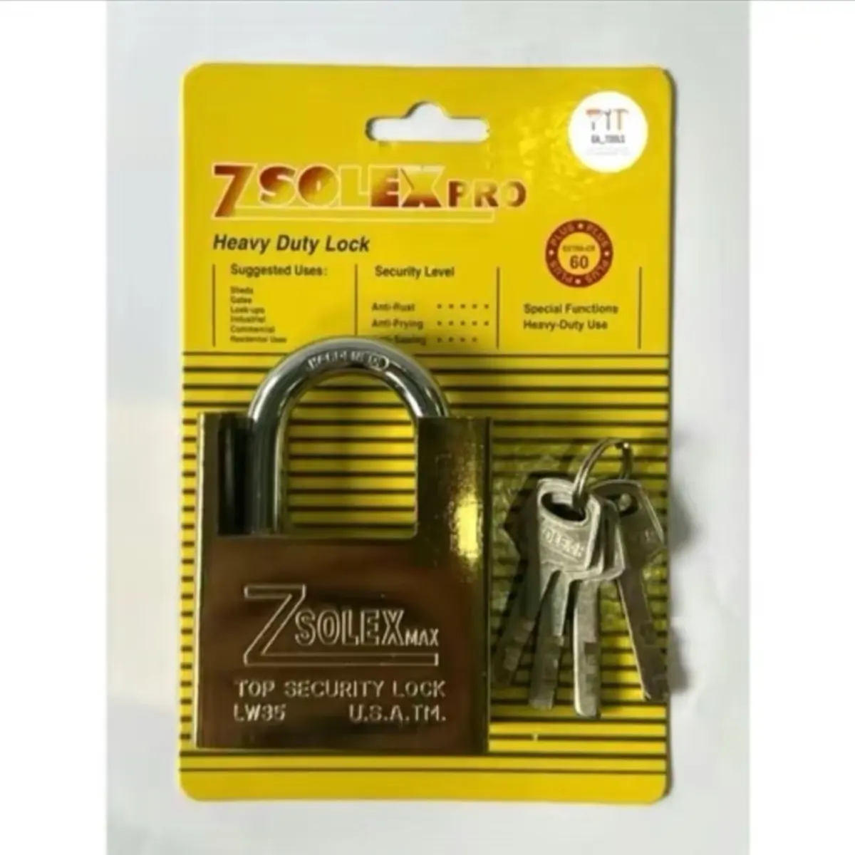 Combo 3 Ổ Khoá Chống Cắt 60mm