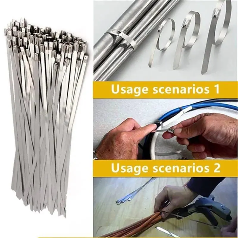 Kabel Ties Stainless Anti Karat 4.6MM/Cable Ties Stainless Dengan Berbagai Macam Ukuran/ harga per 5pcs 1