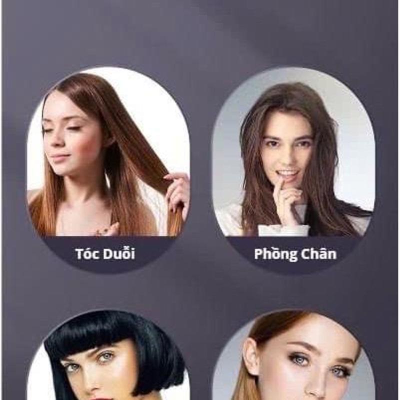 Lược Điện Không Dây Tạo Kiểu- Uốn Tóc - Duỗi Thẳng - Làm Phồng Đen/Trắng/Hồng - Sử Dụng Công Nghệ MCH Ion Âm - Women, Nữ 2