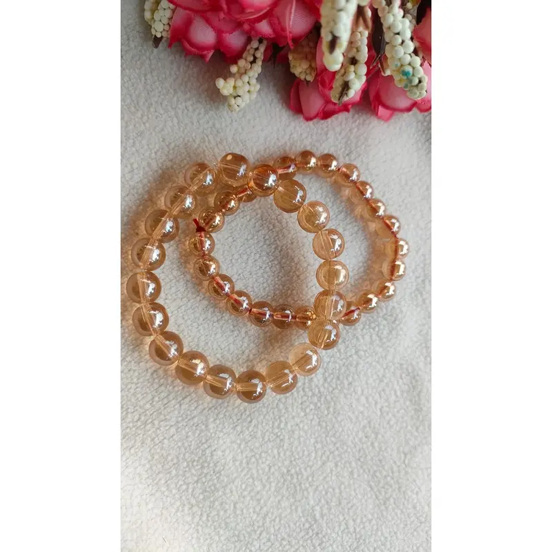 Gelang Batu CITRINE Sintesis/Gelang Batu cantik/Gelang wanita 0