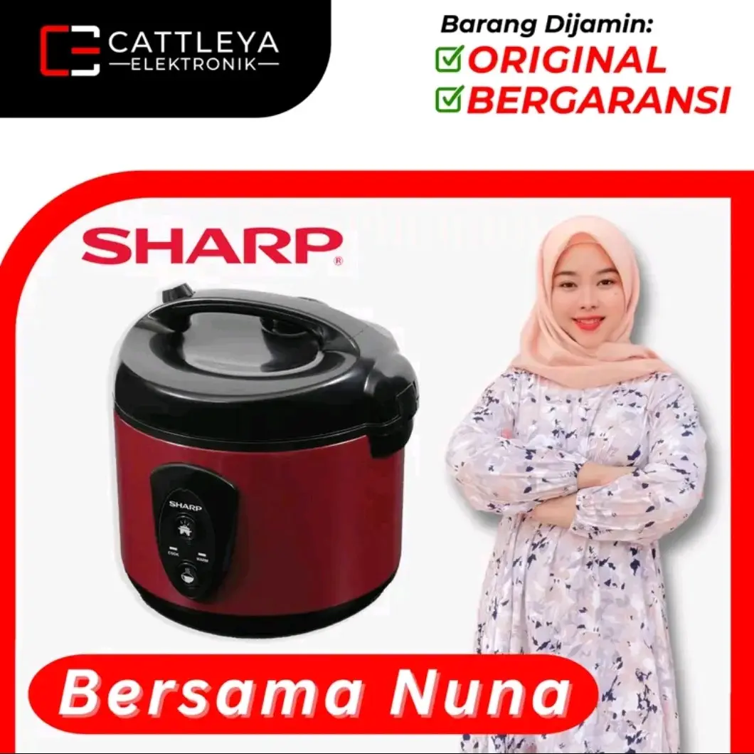 Nuna SHARP RICE COOKER 1,8L MEGIC COM KS N18MG SL KSN 18MG RD 1,8L GARANSI RESMI