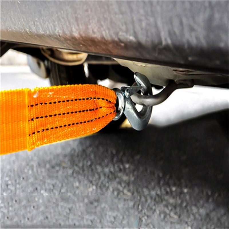 Product Introduction of 4 meters Tow Strap with Hooks Car Vehicle Recovery Rope Trailer Rope 3 tons Capacity Heavy Duty Tow Rope 11