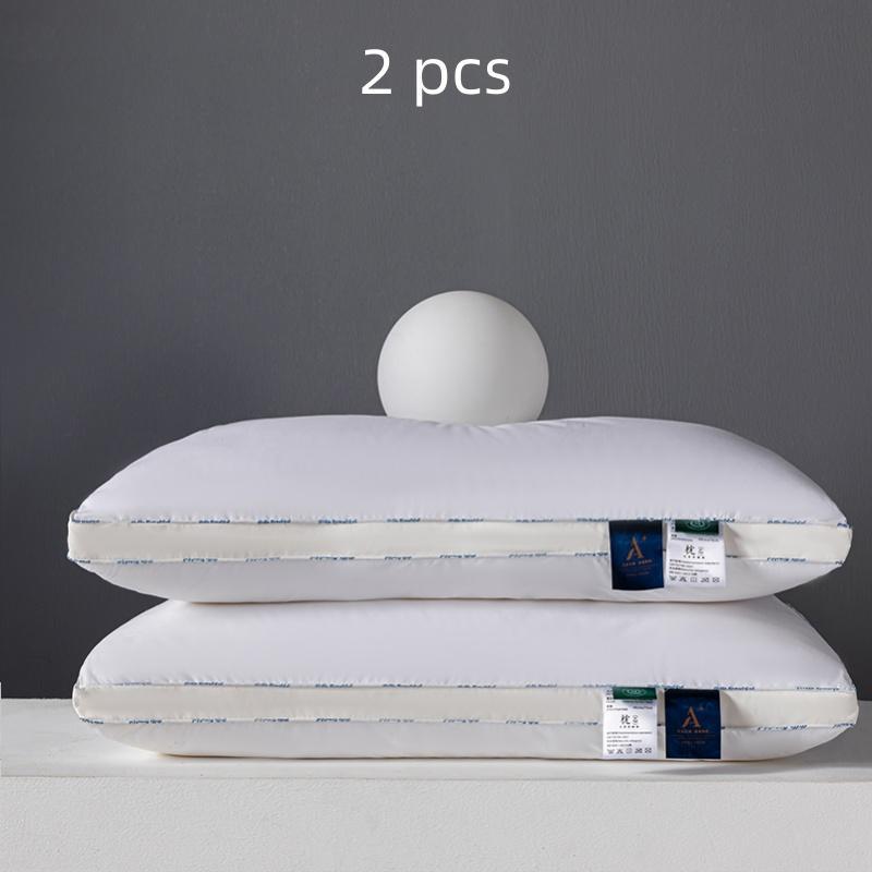 Product Introduction of Solid Color Pillow Insert, 2 Counts Modern Simple Skin-friendly Comfortable Pillow Core, Bedding Supplies for Home Hotel Dormitory 5