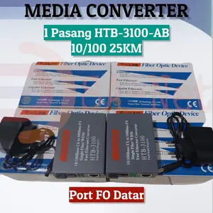 Sepasang Media Converter HTB-3100-AB 10/100Mbps