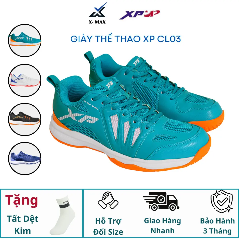 Giày cầu lông XP chuyên nghiệp chơi bộ môn cầu lông, bóng chuyền, bóng bàn,chạy bộ ( Nam- Nữ )
