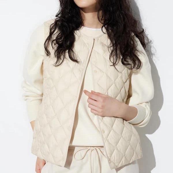 Áo Gile trần trám lông vũ nội địa nhật